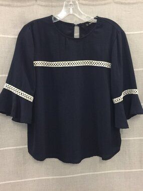 SHEIN Navy Blue Blouse